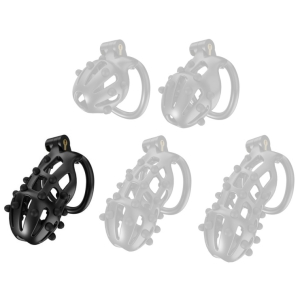 cage de chastete point up l 10 x 4 cm noire