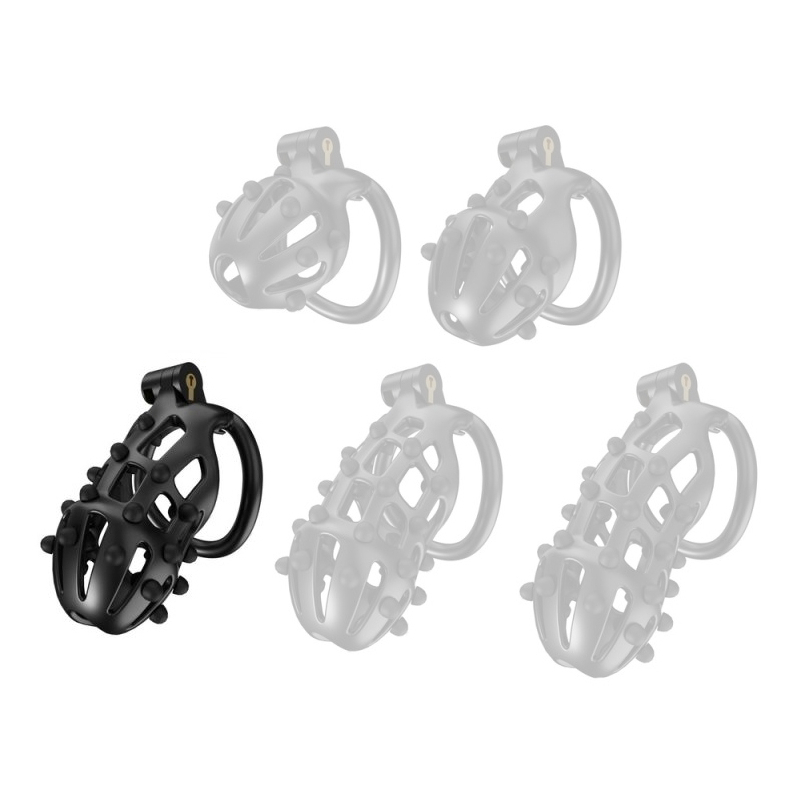 cage de chastete point up l 10 x 4 cm noire