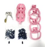 cage de chastete point up l 10 x 4 cm rose 3