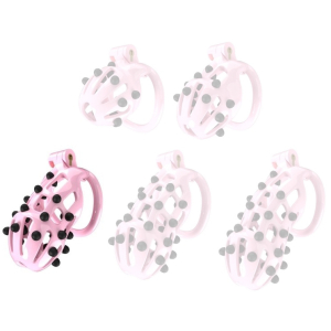 cage de chastete point up l 10 x 4 cm rose