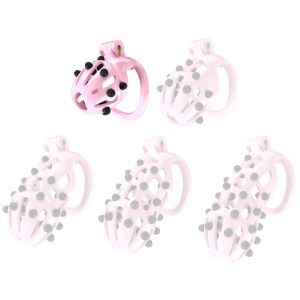 cage de chastete point up s 6 x 35 cm rose