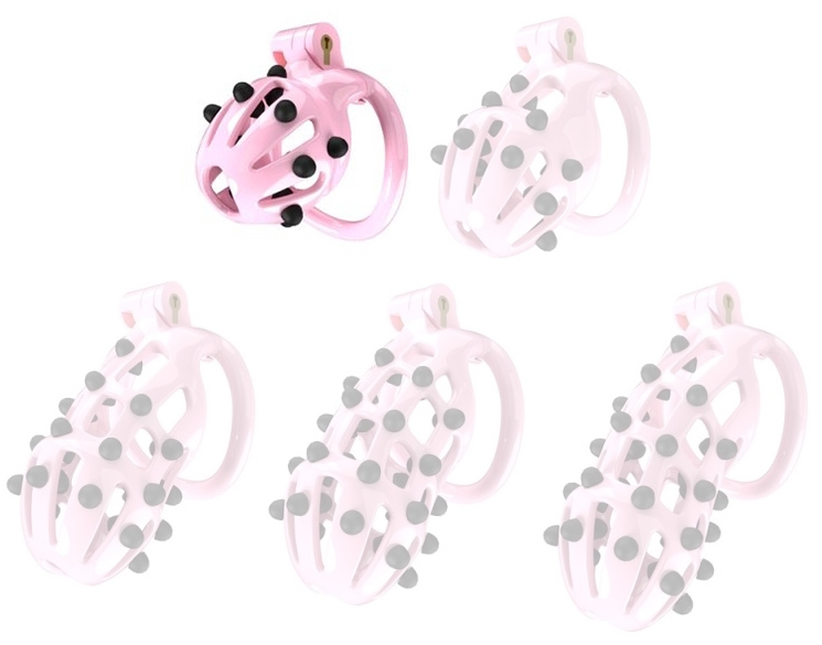 cage de chastete point up s 6 x 35 cm rose
