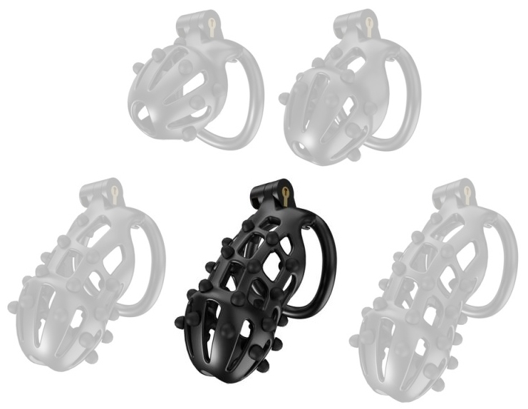 cage de chastete point up xl 11 x 4 cm noire