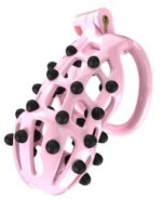 cage de chastete point up xl 11 x 4 cm rose 1