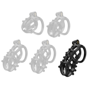 cage de chastete point up xxl 12 x 4 cm noire