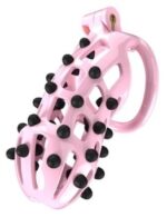 cage de chastete point up xxl 12 x 4 cm rose 1