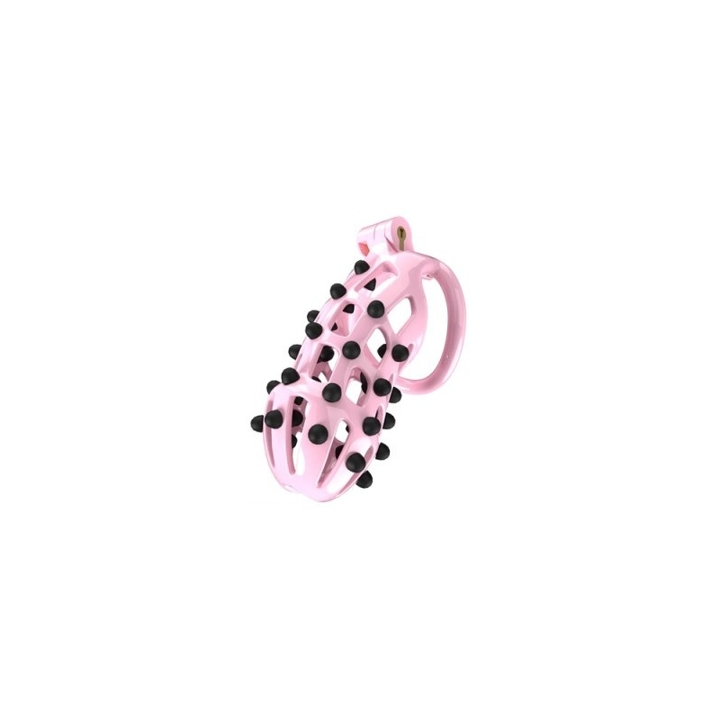 cage de chastete point up xxl 12 x 4 cm rose 1
