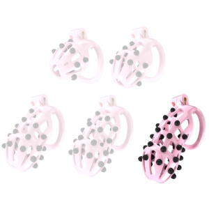 cage de chastete point up xxl 12 x 4 cm rose