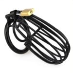 cage de chastete samourai 11 x 55 cm noire