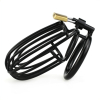 cage de chastete samourai 11 x 55 cm noire 4