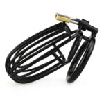 cage de chastete samourai 11 x 55 cm noire 4