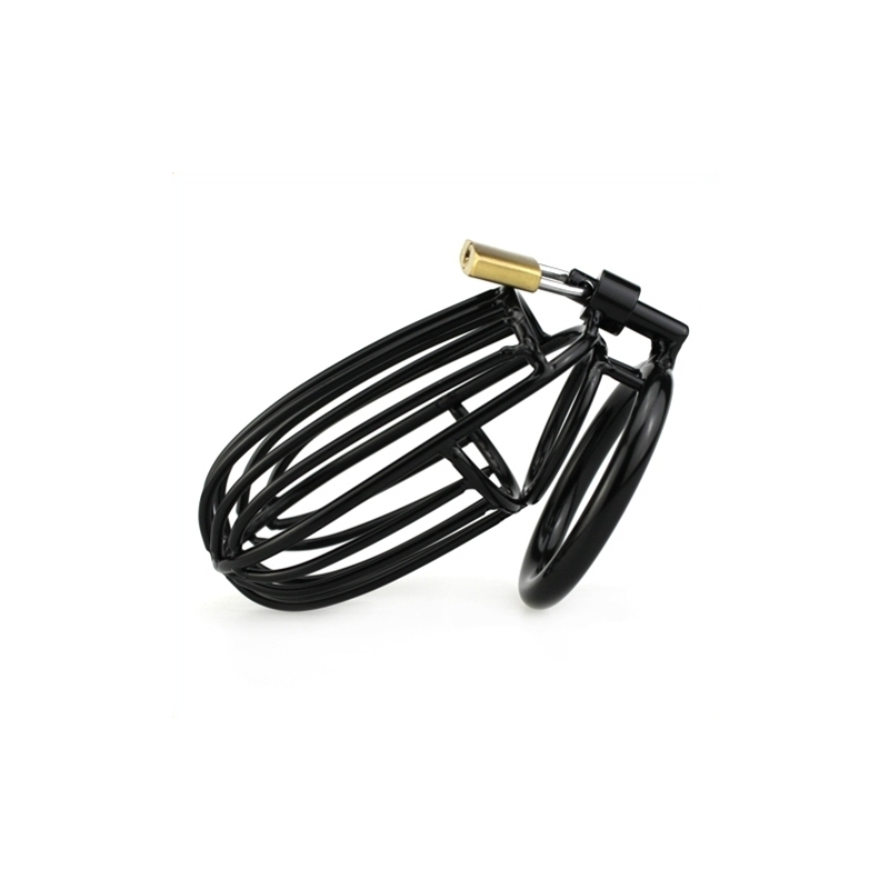 cage de chastete samourai 11 x 55 cm noire 4