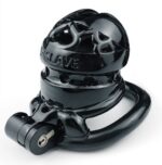 cage de chastete sex slave m 65 x 35cm noire 1