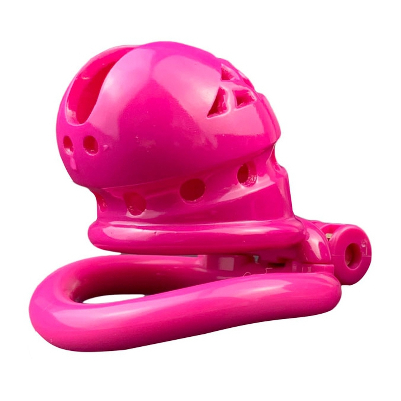 cage de chastete sex slave m 65 x 35cm rose 1