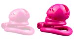 cage de chastete sex slave m 65 x 35cm rose