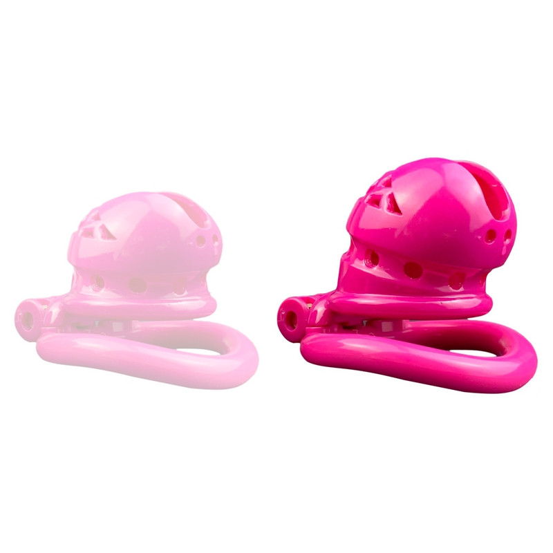 cage de chastete sex slave m 65 x 35cm rose