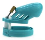 cage de chastete silicone 7 x 33 cm bleu 1