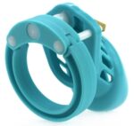 cage de chastete silicone 7 x 33 cm bleu 3