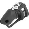 cage de chastete silicone birdlocked 11 x 32cm noire