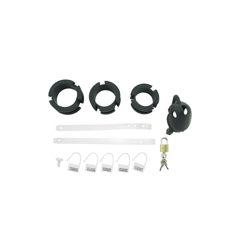 cage de chastete silicone birdlocked 11 x 32cm noire 4