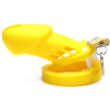cage de chastete silicone bran 9 x 3cm jaune 1