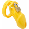 cage de chastete silicone bran 9 x 3cm jaune