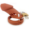 cage de chastete silicone bran 9 x 3cm marron 1