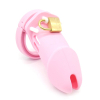 cage de chastete silicone bran 9 x 3cm rose 1