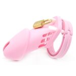 cage de chastete silicone bran 9 x 3cm rose