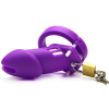 cage de chastete silicone bran 9 x 3cm violette 2