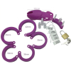 cage de chastete silicone bran 9 x 3cm violette 3