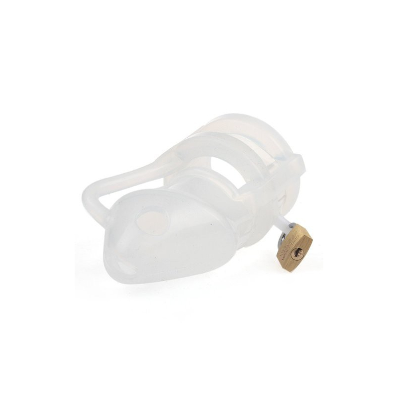 cage de chastete silicone clear 2