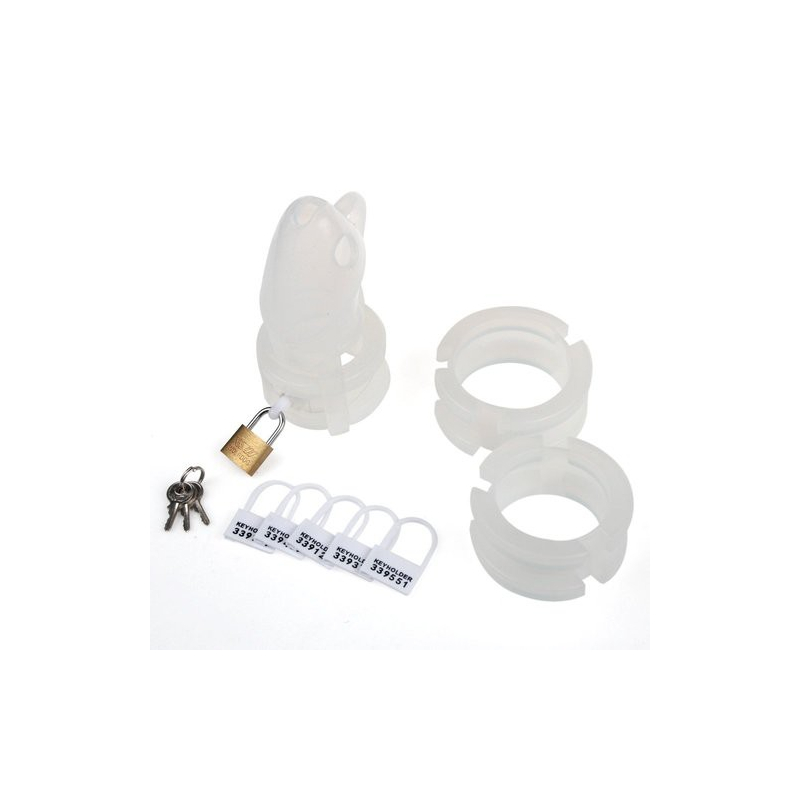 cage de chastete silicone clear 4