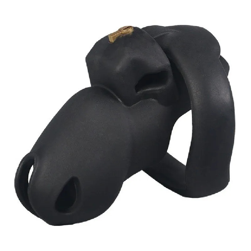 cage de chastete silicone flexty s 9 x 35cm noire 1