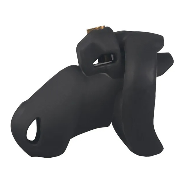 cage de chastete silicone flexty s 9 x 35cm noire 2