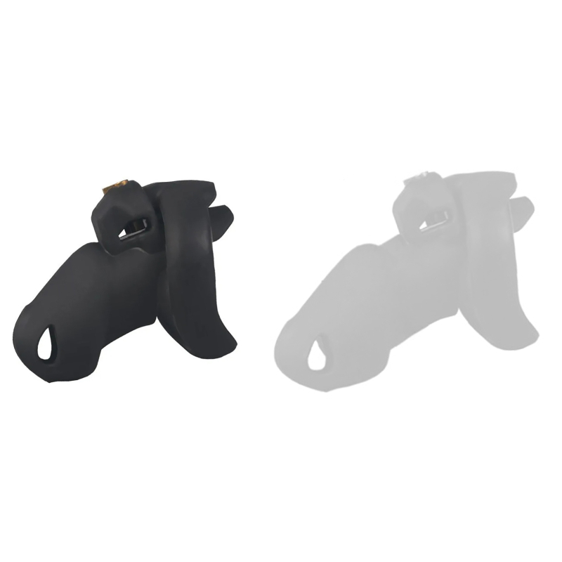 cage de chastete silicone flexty s 9 x 35cm noire