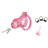 cage de chastete silicone lock hole l 85 x 4cm rose 1