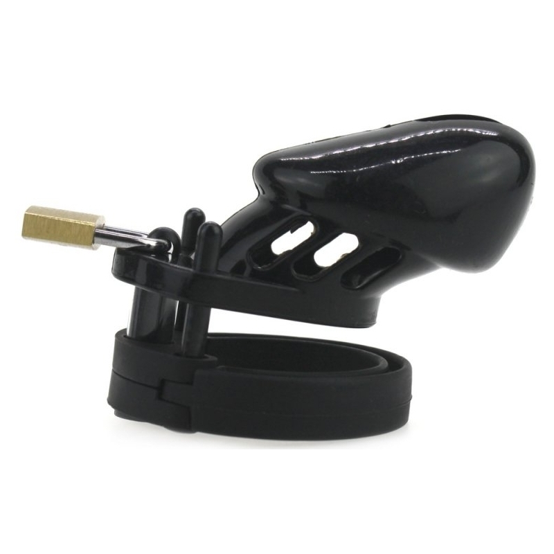 cage de chastete sily 7 x 33cm noir 1