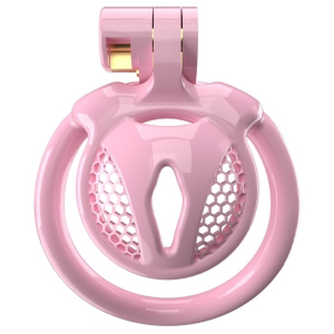 cage de chastete sissy belia 25 x 3 cm rose