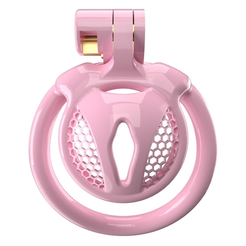 cage de chastete sissy belia 25 x 3 cm rose