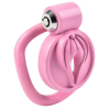 cage de chastete sissy clit 25 x 38cm rose 1