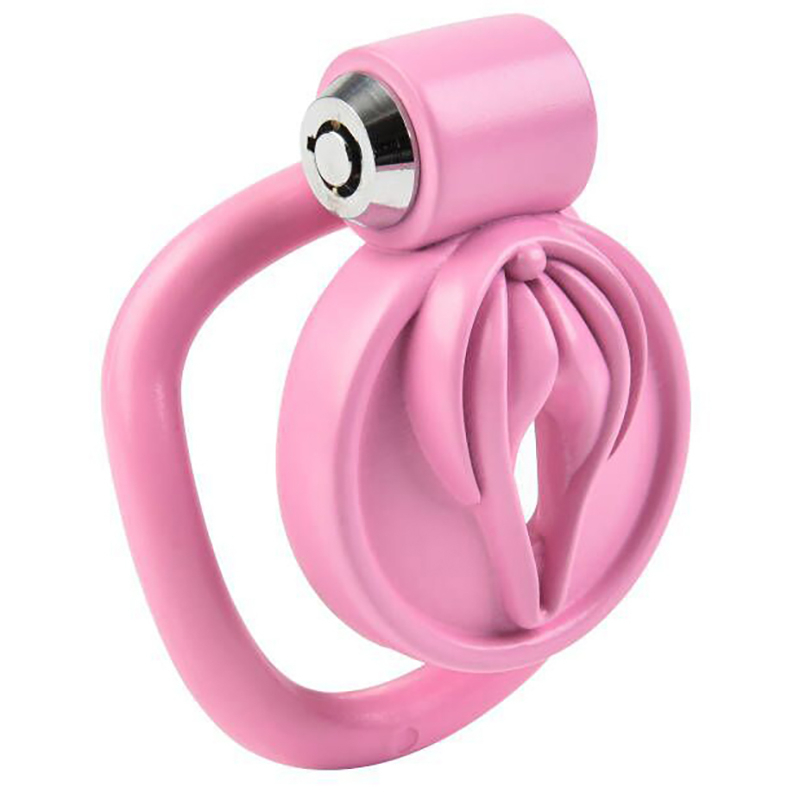 cage de chastete sissy clit 25 x 38cm rose 1