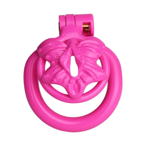 cage de chastete sissy fly 35 x 35cm rose