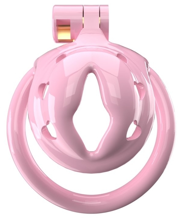 cage de chastete sissy heart 3 x 34cm rose