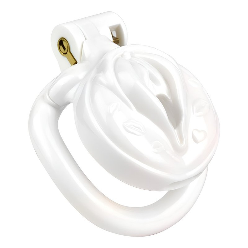 cage de chastete sissy kiss 35 x 38cm blanc 2