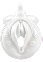 cage de chastete sissy kiss 35 x 38cm blanc