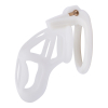cage de chastete skelly l 11 x 36cm blanche