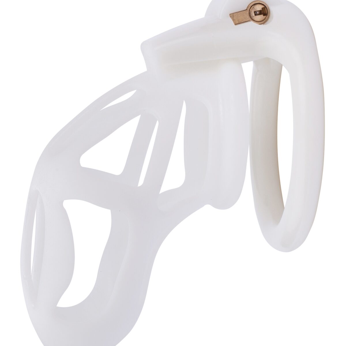 cage de chastete skelly l 11 x 36cm blanche