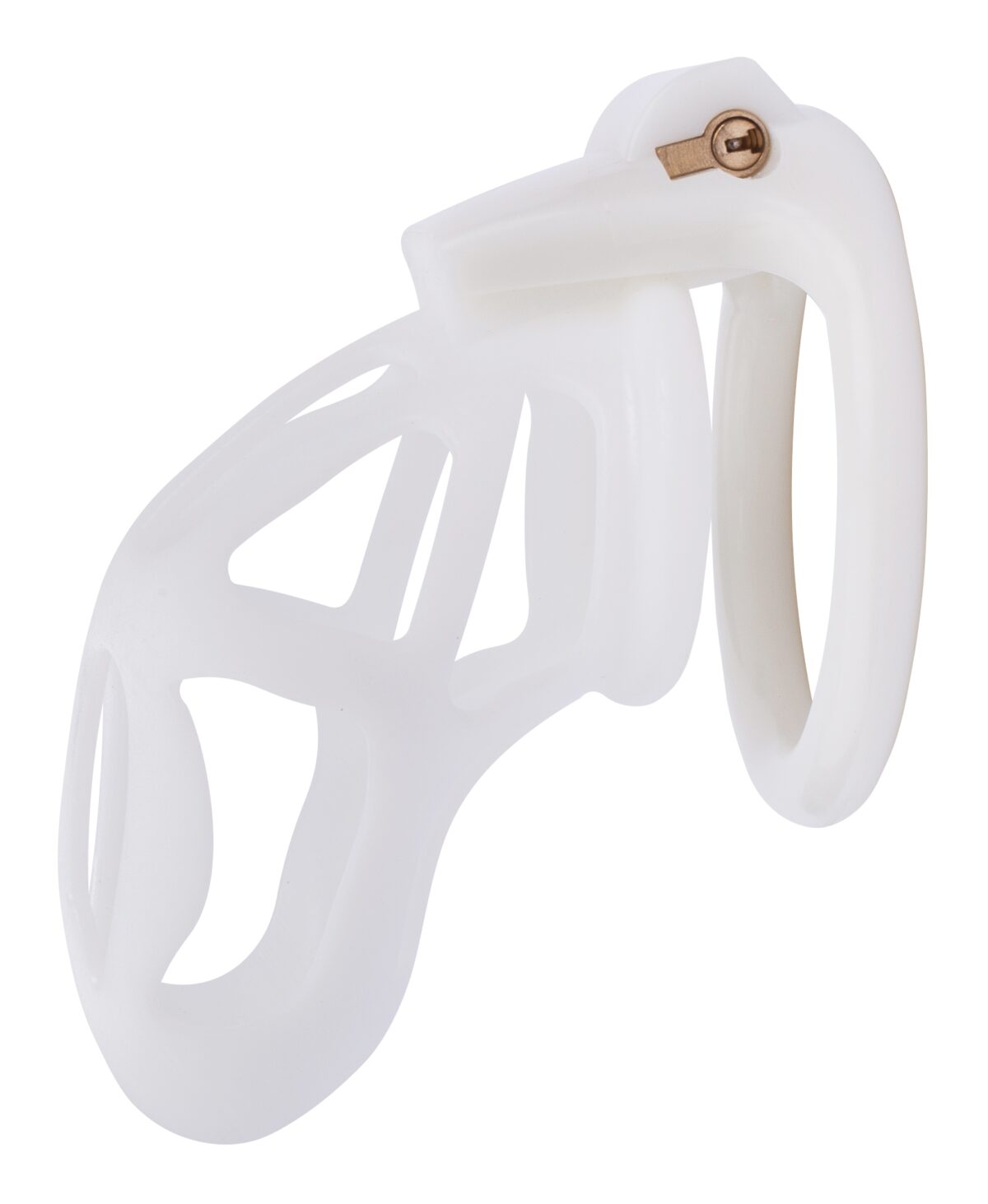 cage de chastete skelly l 11 x 36cm blanche