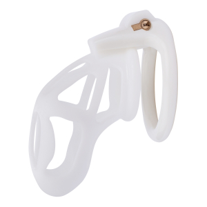 cage de chastete skelly l 11 x 36cm blanche